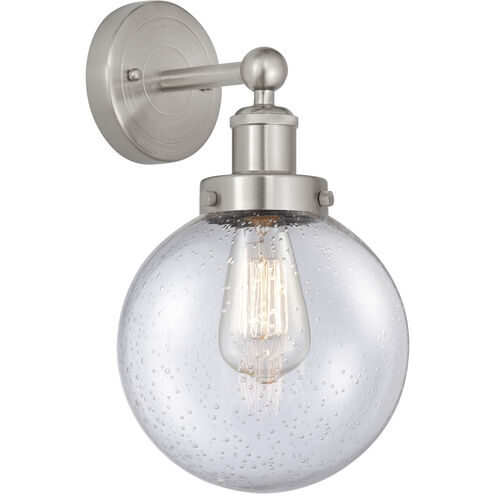 Beacon 1 Light 6.5 inch Brushed Satin Nickel Sconce Wall Light
