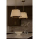 Desert Flyer 3 Light 16 inch Satin Brass with Medium Walnut Pendant Ceiling Light, Semi-Flush Convertible