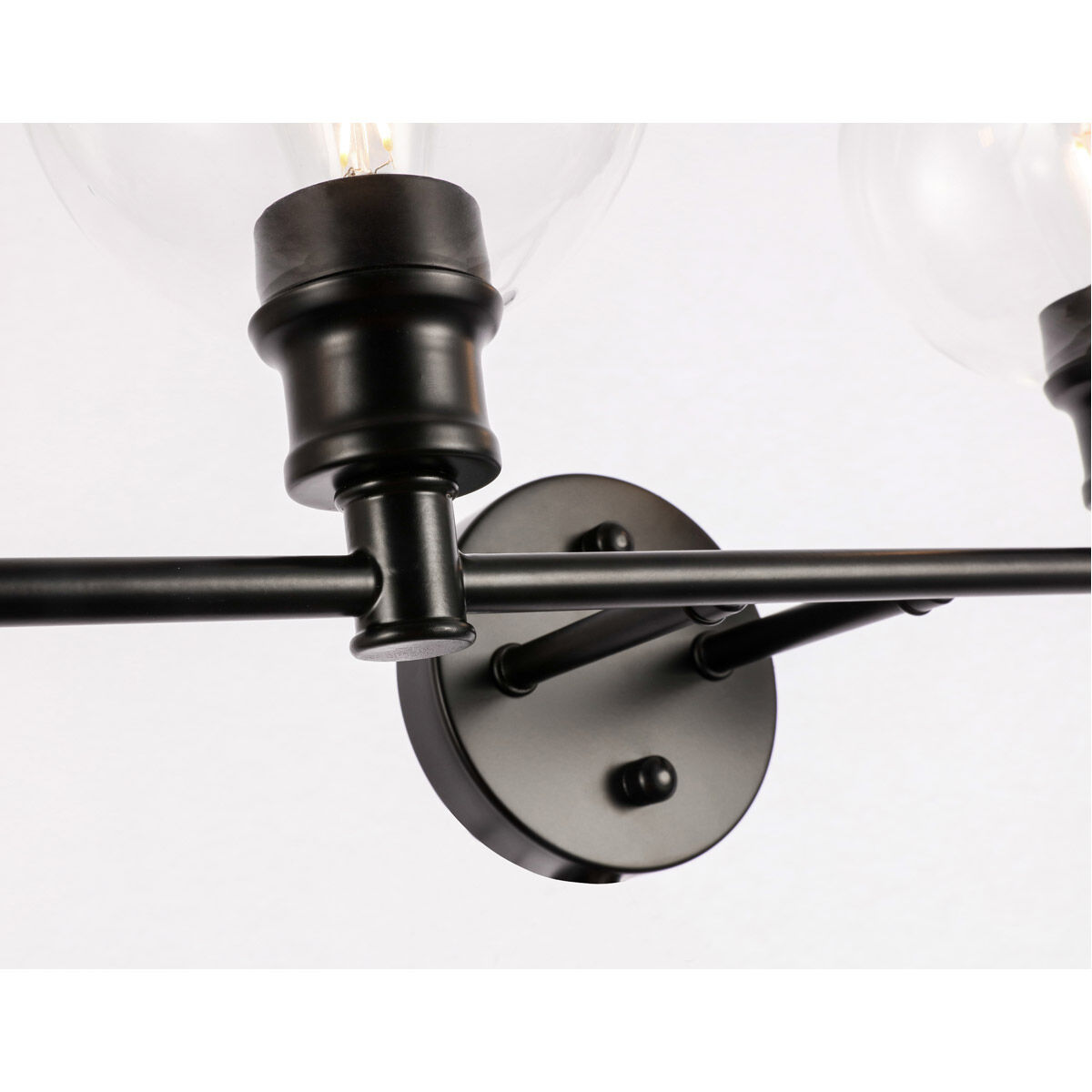 Collier 4 Light 38 inch Black Wall sconce Wall Light