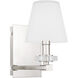 Kelsey Glen 1 Light 5.25 inch Polished Nickel Wall Sconce Wall Light