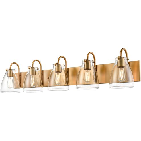 Emma 5 Light 42 inch Brass Bath Vanity Wall Light