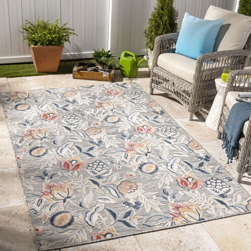 Cabo 108 X 77 inch Gray Outdoor Rug, Rectangle