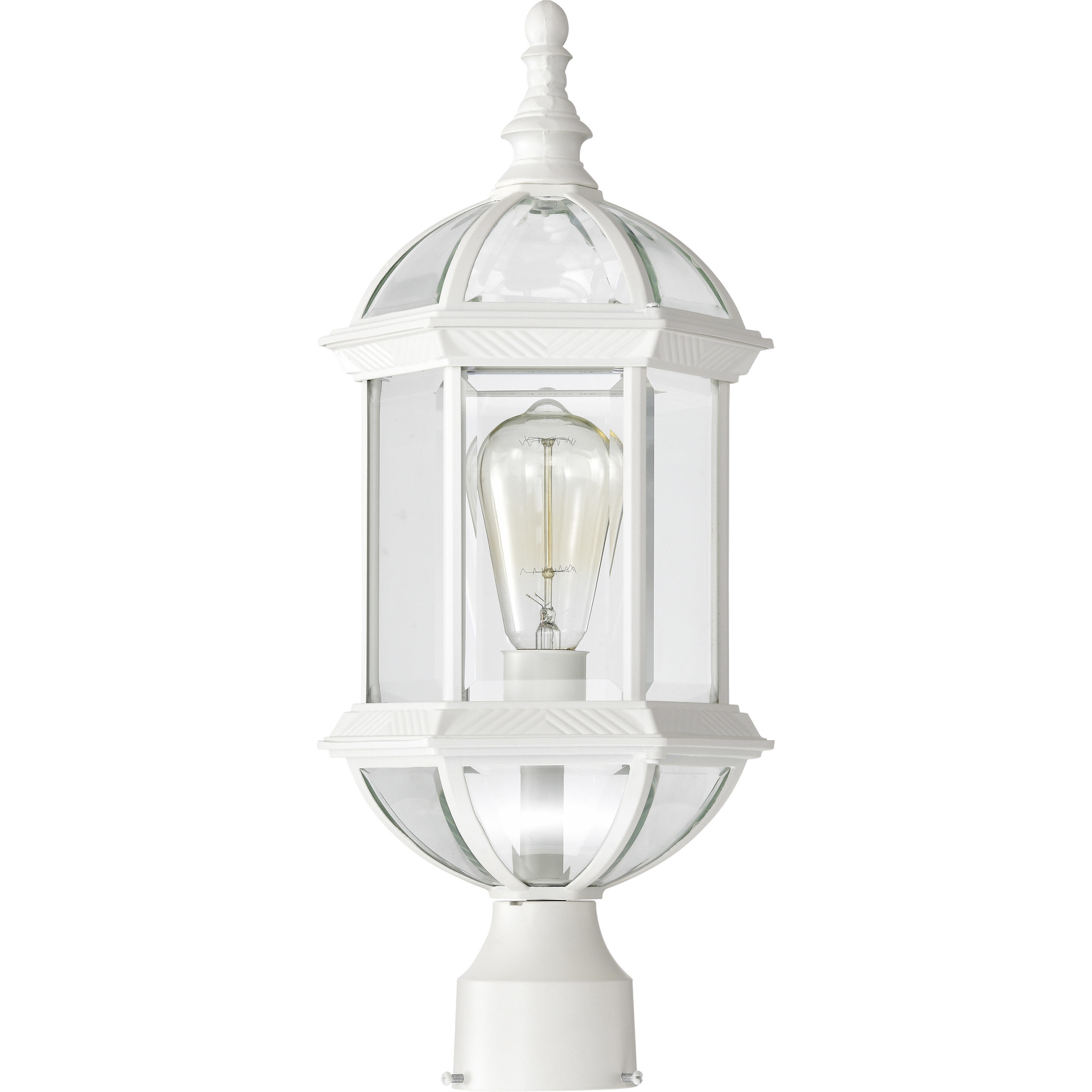 Boxwood 1 Light 19 inch White Outdoor Post Light