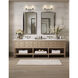 Belle 2 Light 16 inch Brushed Nickel Bath Vanity Light Wall Light