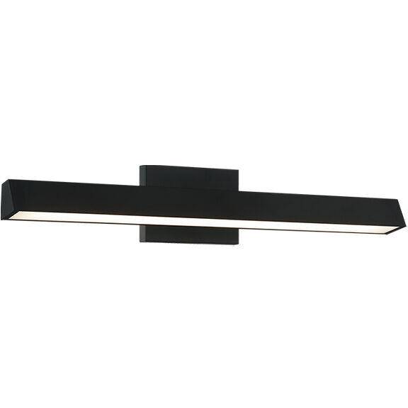 Isosceles LED 23.5 inch Matte Black Bath Vanity Light Wall Light