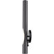 Acra 1 Light 5 inch Black Chrome ADA ADA Single Sconce Wall Light