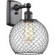 Ballston Farmhouse Chicken Wire LED 8 inch Oil Rubbed Bronze Sconce Wall Light, Ballston