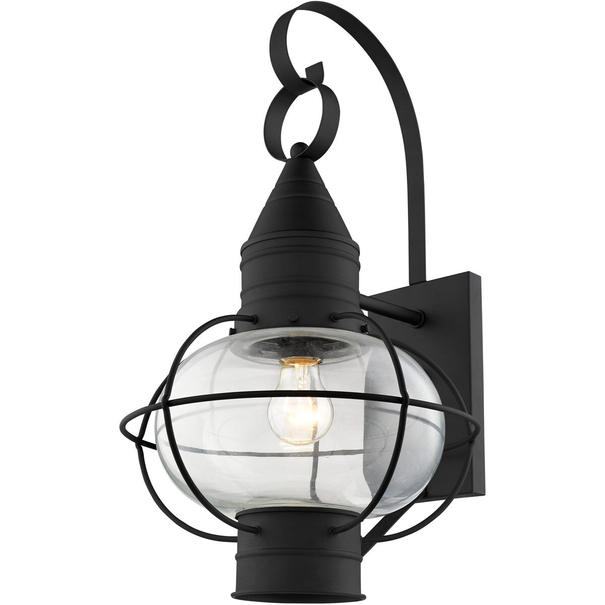 Newburyport 1 Light 21 inch Black Outdoor Wall Lantern