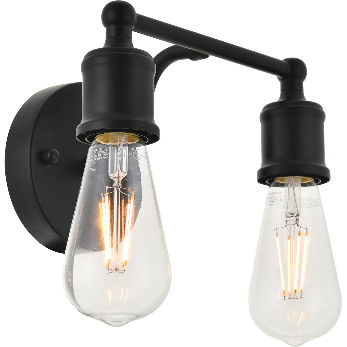 Serif 2 Light 9 inch Black Wall Sconce Wall Light