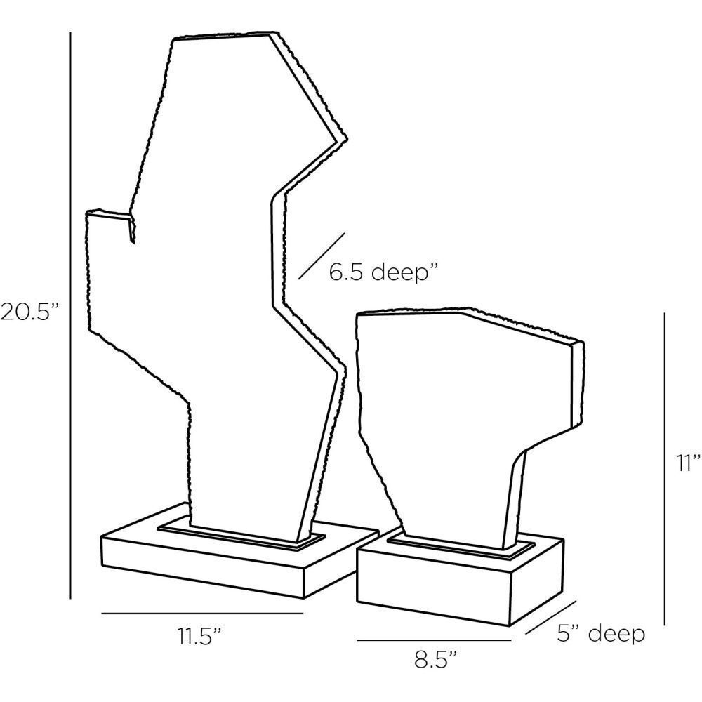 Bianchi Sand Sculptures, Set of 2