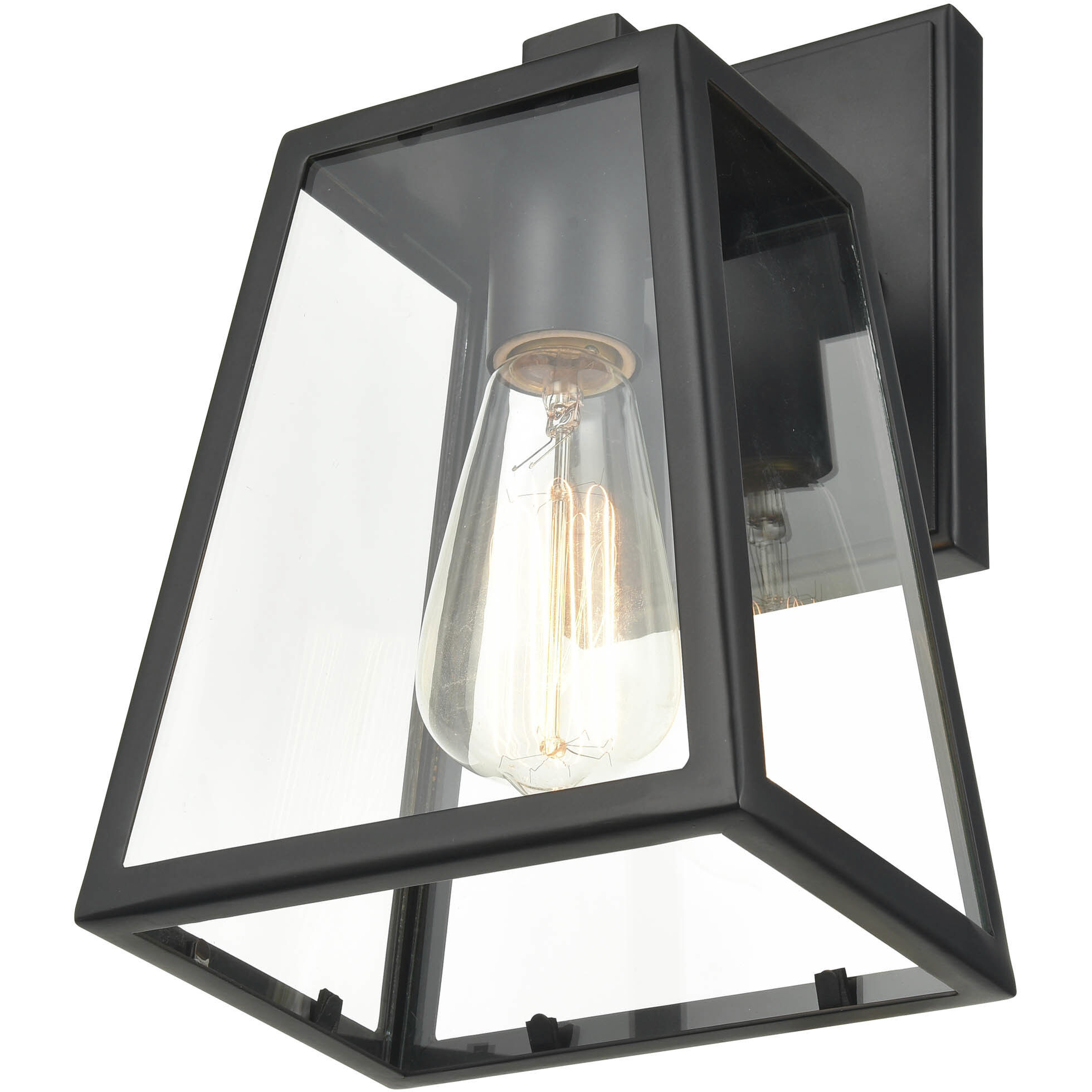 Grant 1 Light 11.25 inch Powder Coated Black Outdoor Wall Sconce