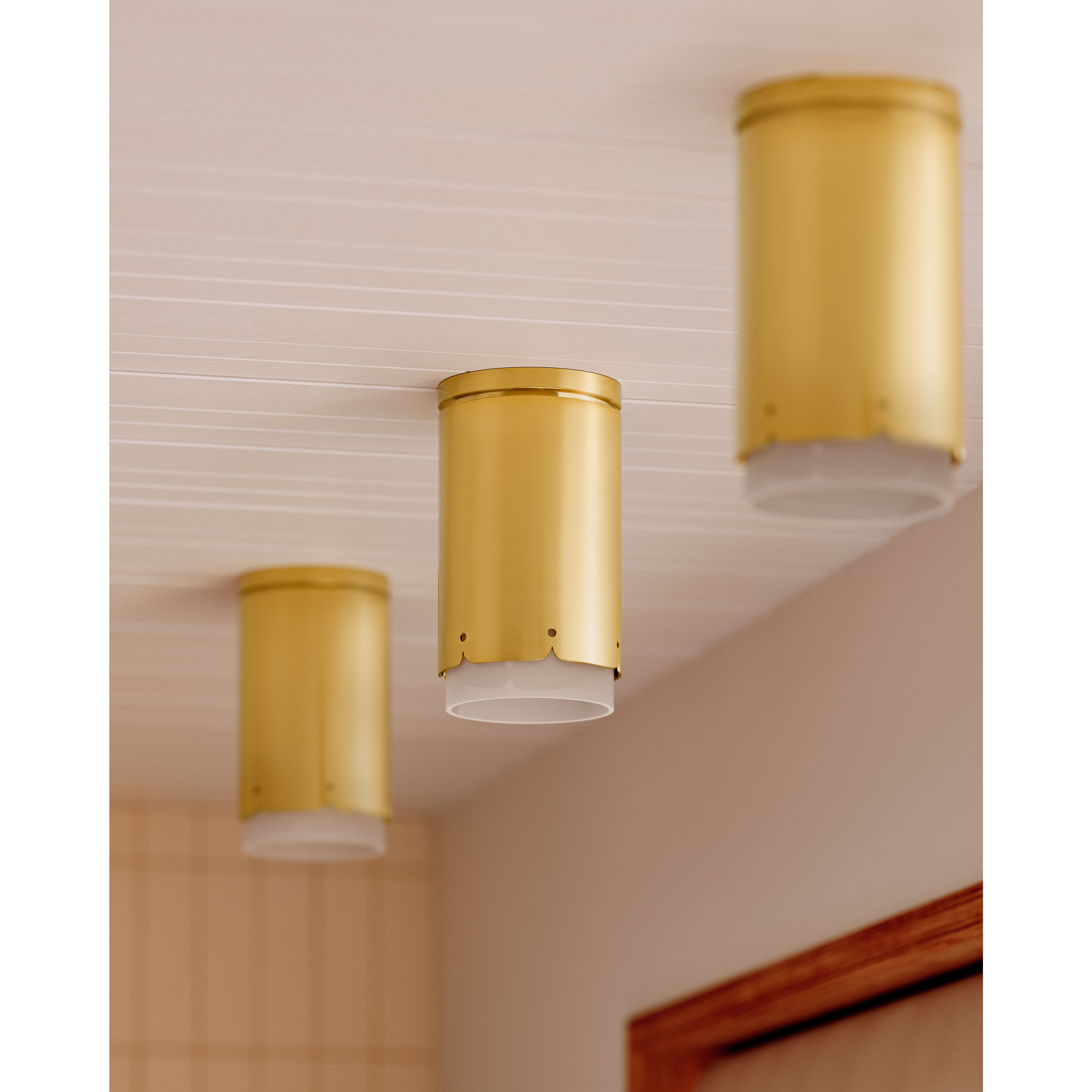 Asa 1 Light 4.75 inch Aged Brass Flush Mount Ceiling Light