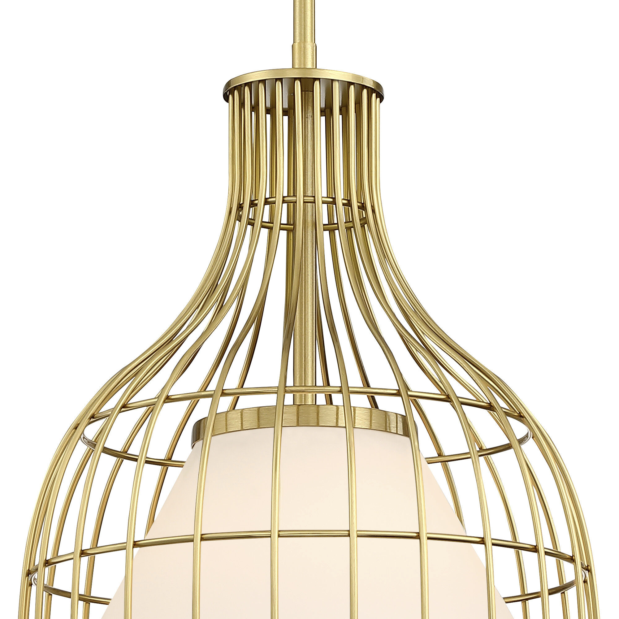 Evensong LED 12 inch Brushed Gold Pendant Ceiling Light