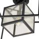 Navarre 1 Light 19.87 inch Matte Black Indoor/Outdoor Semi-Flush Mount Ceiling Light