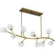 Walker 10 Light 48.5 inch Vintage Brass Island Light Ceiling Light