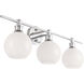 Collier 3 Light 28 inch Chrome Wall sconce Wall Light