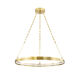 Rosendale LED 28 inch Aged Brass Chandelier Ceiling Light, Small