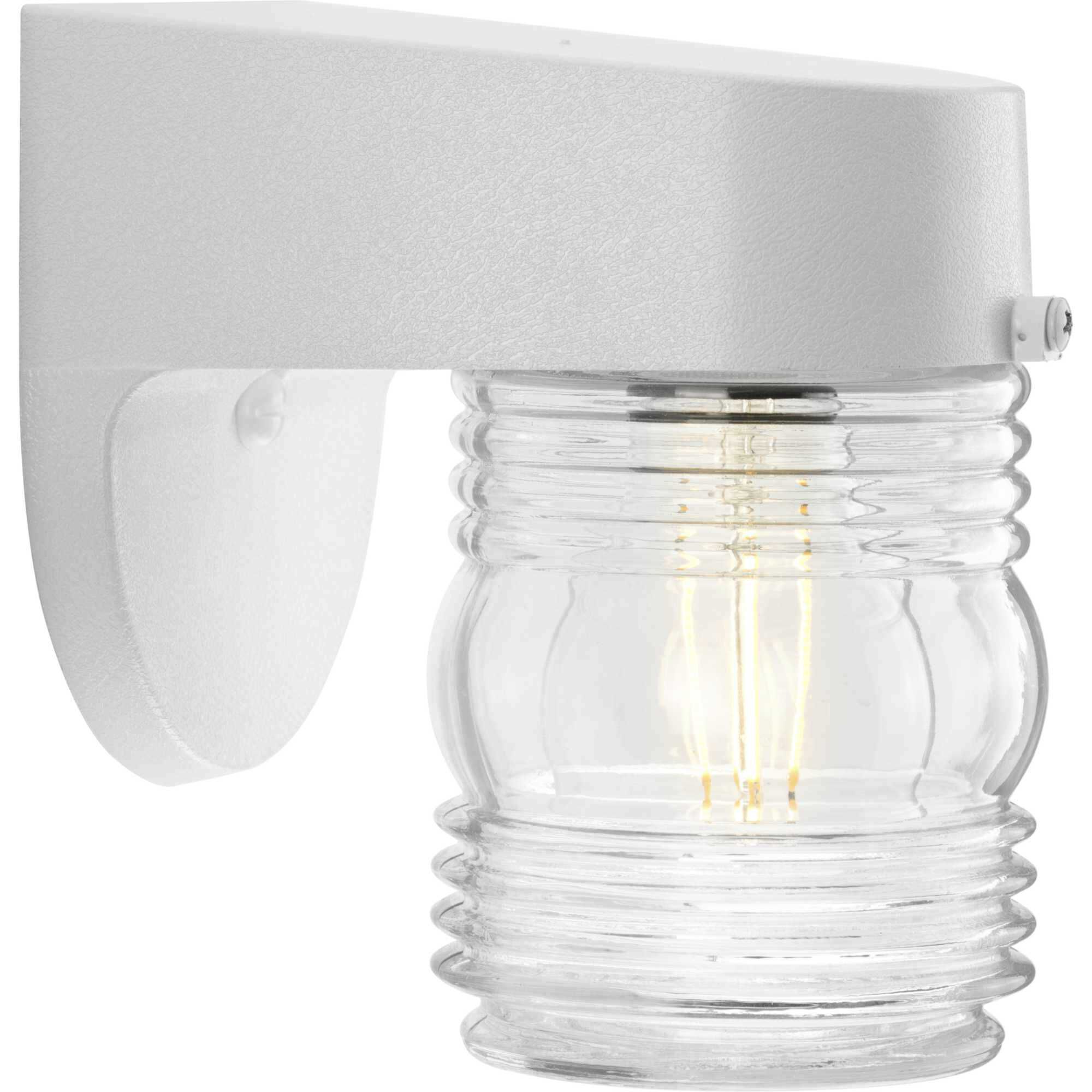 Polycarbonate Outdoor Outdoor Wall Lantern in White