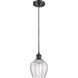 Ballston Norfolk 1 Light 6 inch Oil Rubbed Bronze Mini Pendant Ceiling Light in Clear Glass