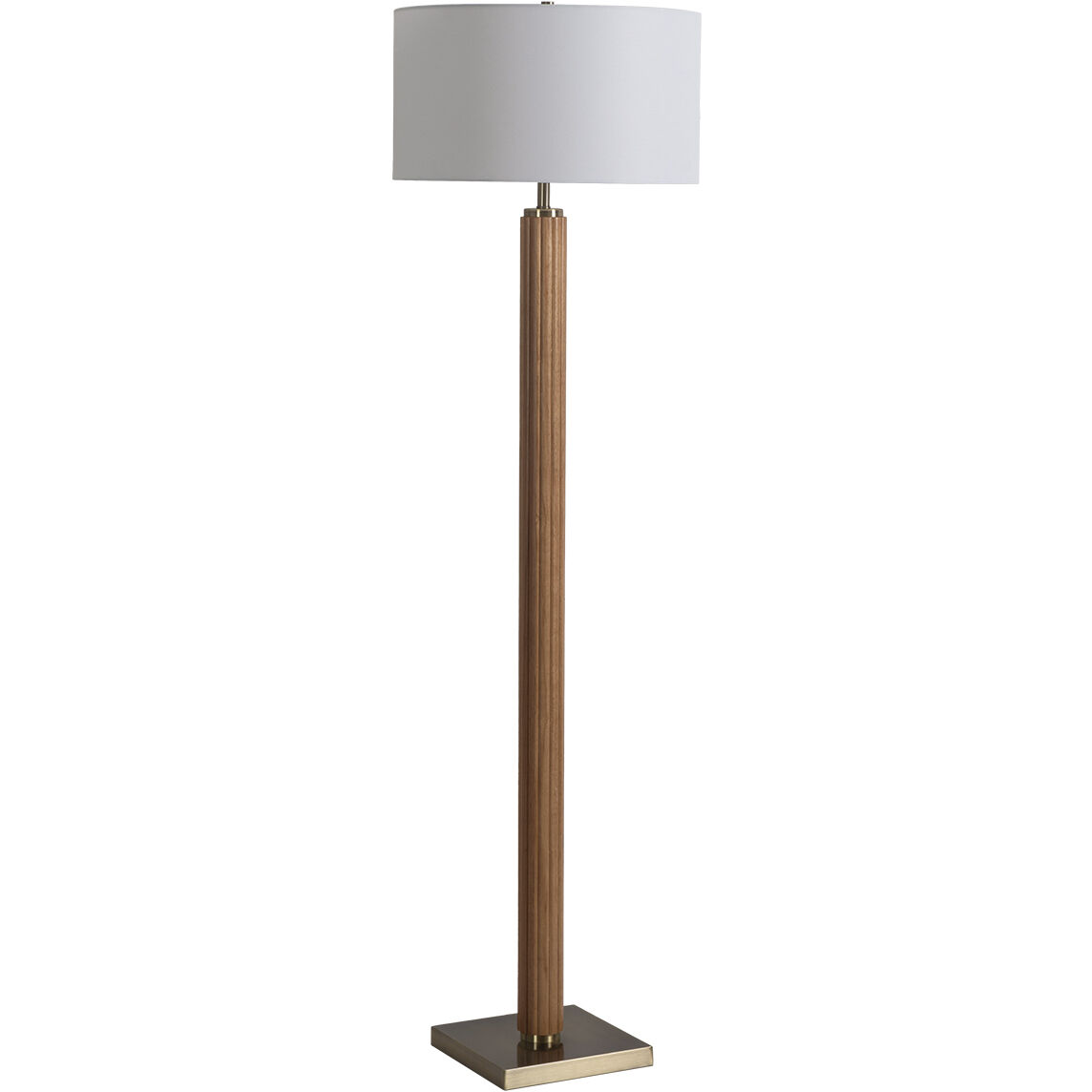Tambo 63 inch 23.00 watt Natural Ash and Weathered Brass Floor Lamp Portable Light