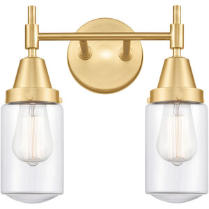 Caden LED 14 inch Satin Gold Bath Vanity Light Wall Light