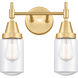 Caden LED 14 inch Satin Gold Bath Vanity Light Wall Light