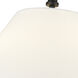 Adorra 3 Light 16 inch Matte Black Indoor Semi-Flush Ceiling Light
