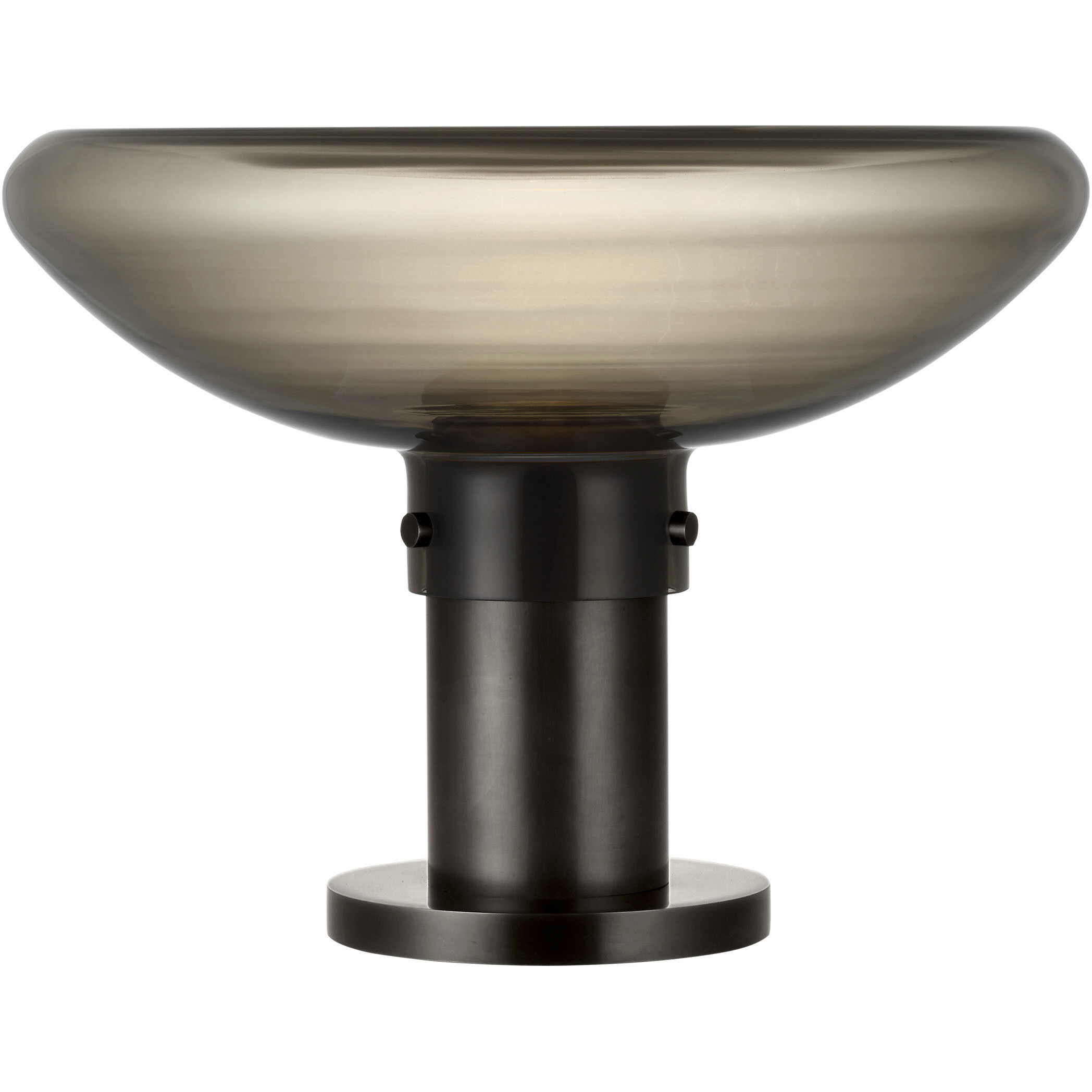 Avroko Morgan 11.8 inch 14 watt Burnished Bronze with Smoke Glass Table Lamp Portable Light