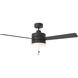 Syrus 52 52 inch Midnight Black Ceiling Fan