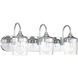 Wrenn 3 Light 24 inch Chrome Vanity Light Wall Light