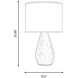 ED Ellen DeGeneres Breccia 25.88 inch 60 watt Cream Wash Table Lamp Portable Light