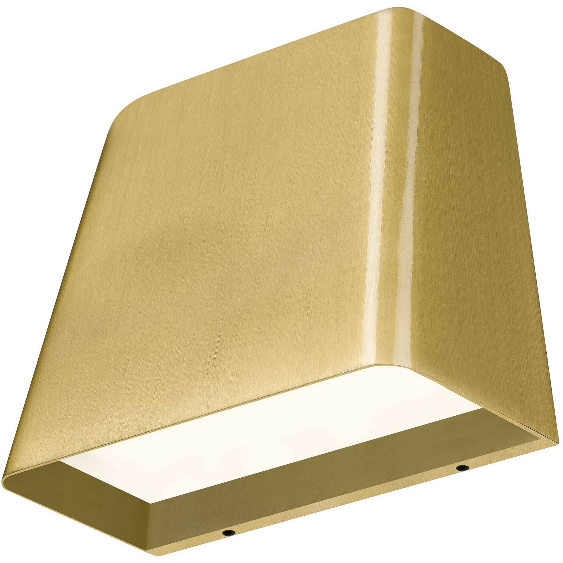 Bull LED 4.63 inch Brushed Brass Outdoor Wall Sconce