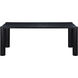 Post 76 X 36 inch Black Dining Table, Small