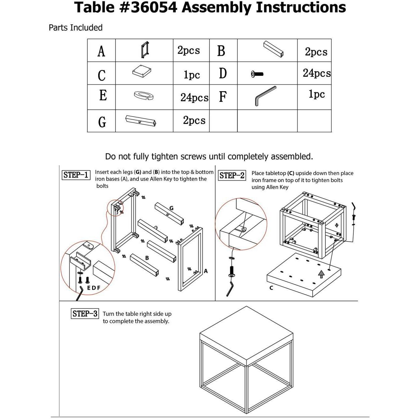 Kenton 24.5 X 24 inch Smoke Gray/Black Side Table