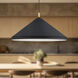 Dorothy 1 Light 26 inch Black With Gold Detail Pendant Ceiling Light