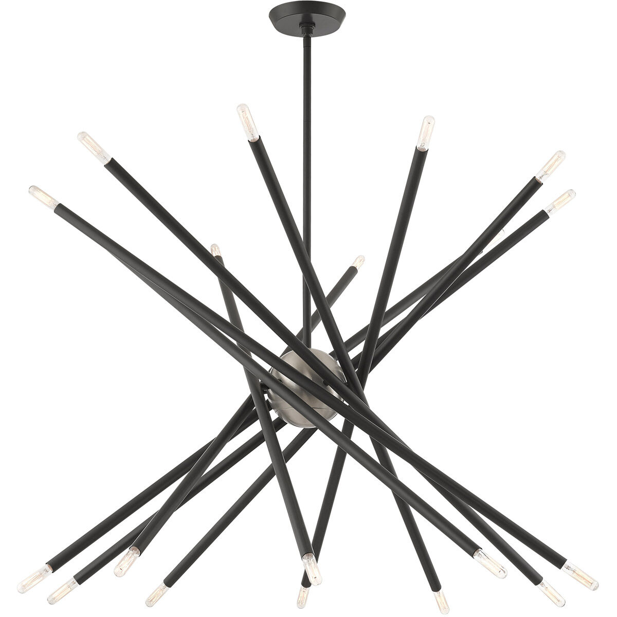 Soho 20 Light 38 inch Scandinavian Gray Chandelier Ceiling Light