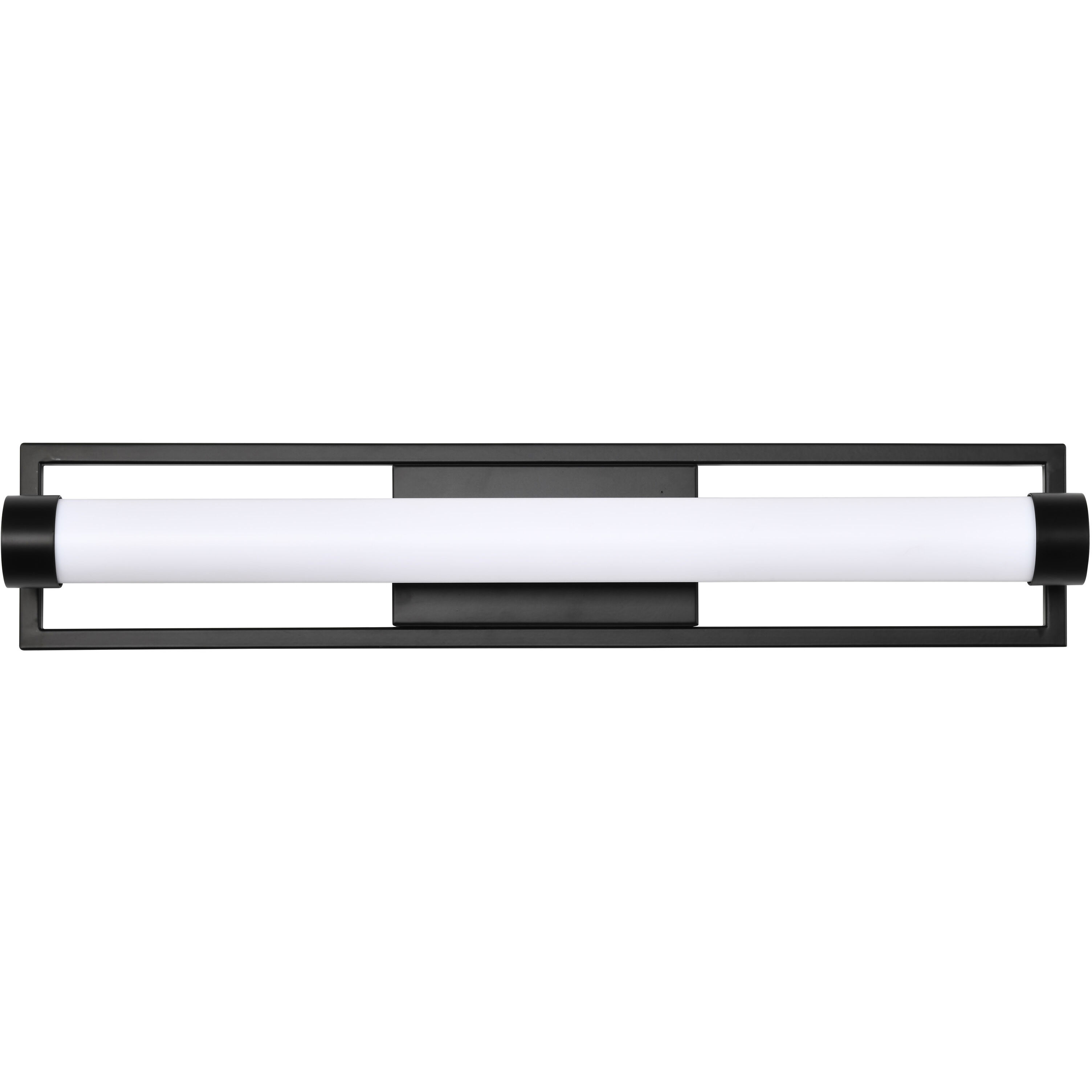 Canal LED 24 inch Matte Black Bath Vanity Light Wall Light