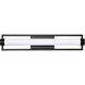 Canal LED 24 inch Matte Black Bath Vanity Light Wall Light