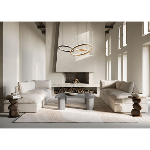 Saphira LED Brushed Gold / Bronze / Silver Chandelier Ceiling Light