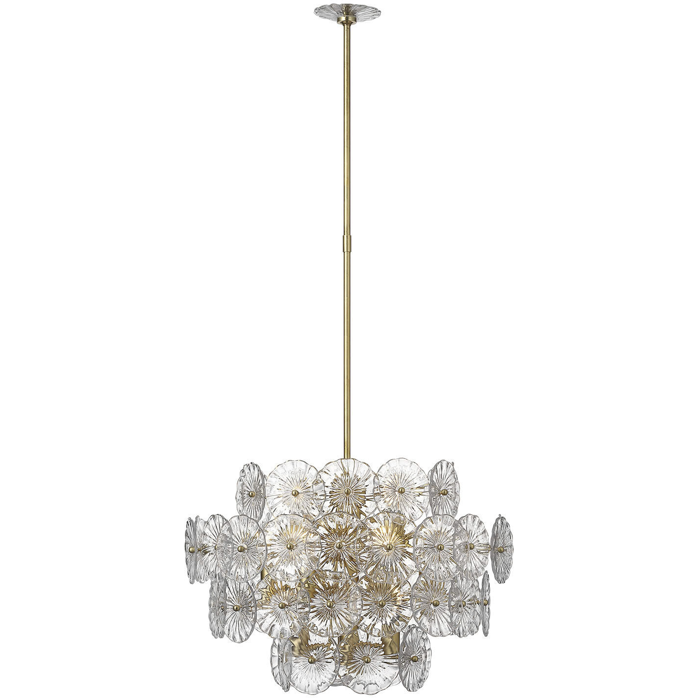 Julie Neill Gianna LED 24 inch Gild Chandelier Ceiling Light