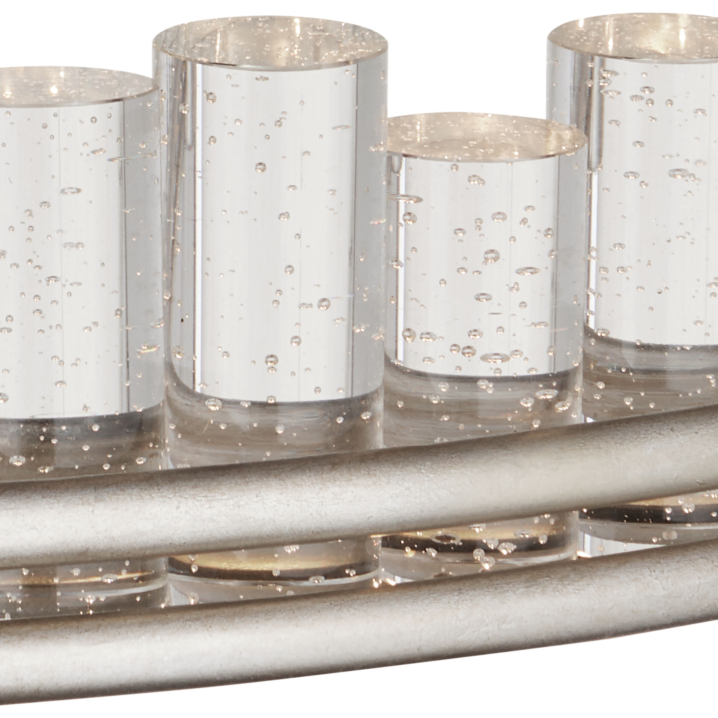 Pleiades 1 Light 36 inch Contemporary Silver Leaf/Contemporary Silver/Clear Chandelier Ceiling Light, Medium