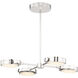 Blanco LED 28.13 inch Polished Nickel and Alabaster Pendant Ceiling Light