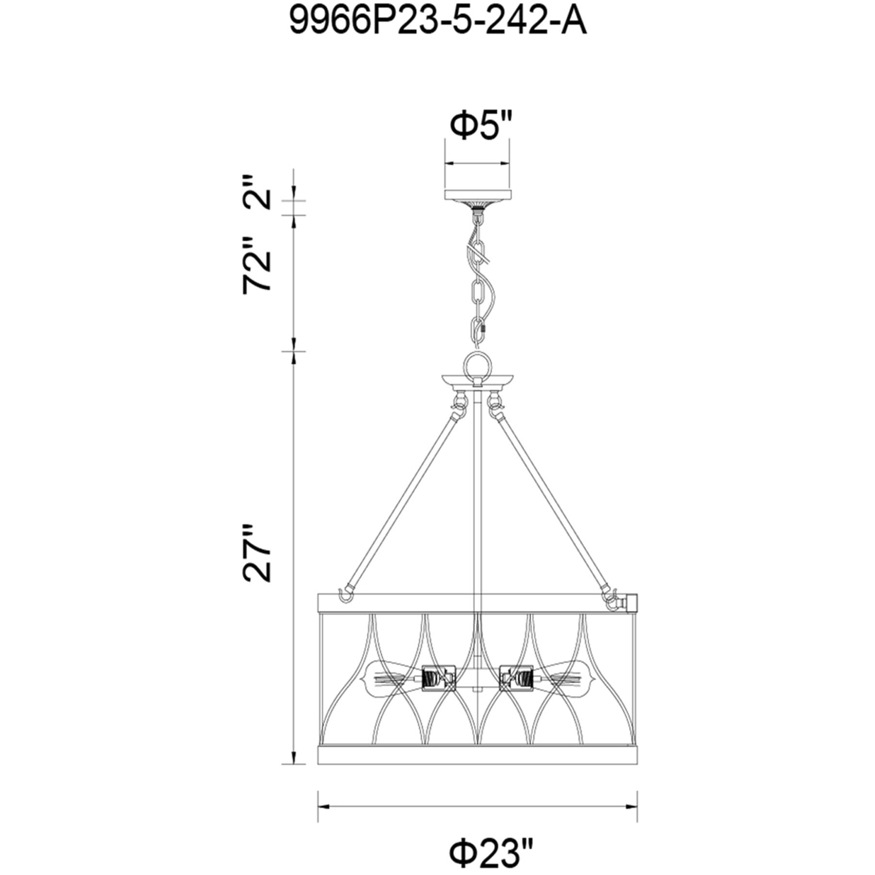 Amazon 5 Light 23 inch Gun Metal Drum Shade Chandelier Ceiling Light