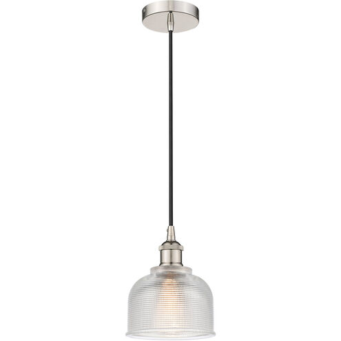 Edison Dayton 1 Light 6 inch Polished Nickel Mini Pendant Ceiling Light