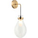 Seranna Wall Sconce Wall Light in Aged Gold Brass