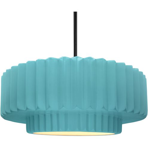 Radiance 1 Light 16.25 inch Reflecting Pool and Matte Black Pendant Ceiling Light
