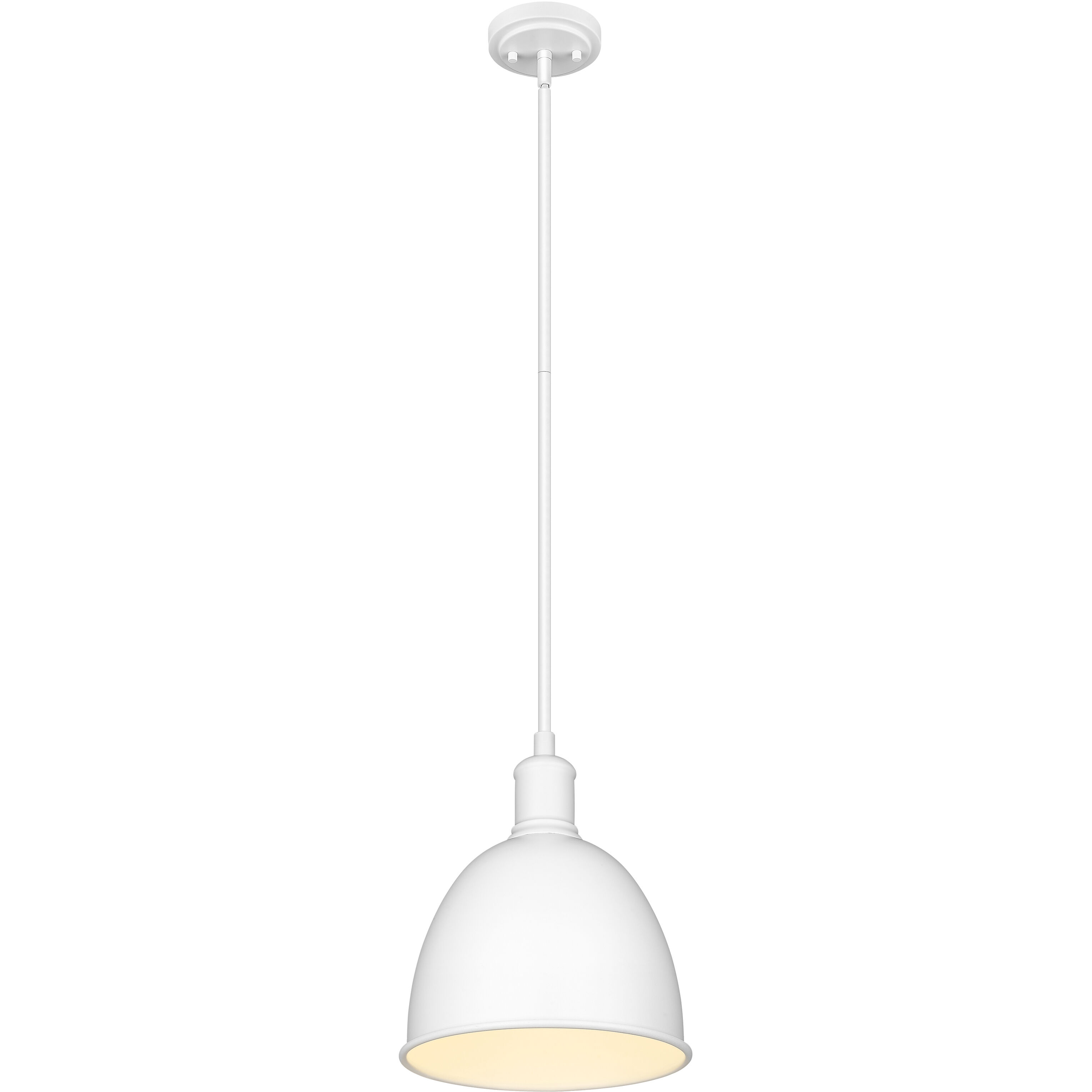 Sawyer 1 Light 8.25 inch Satin White Pendant Ceiling Light