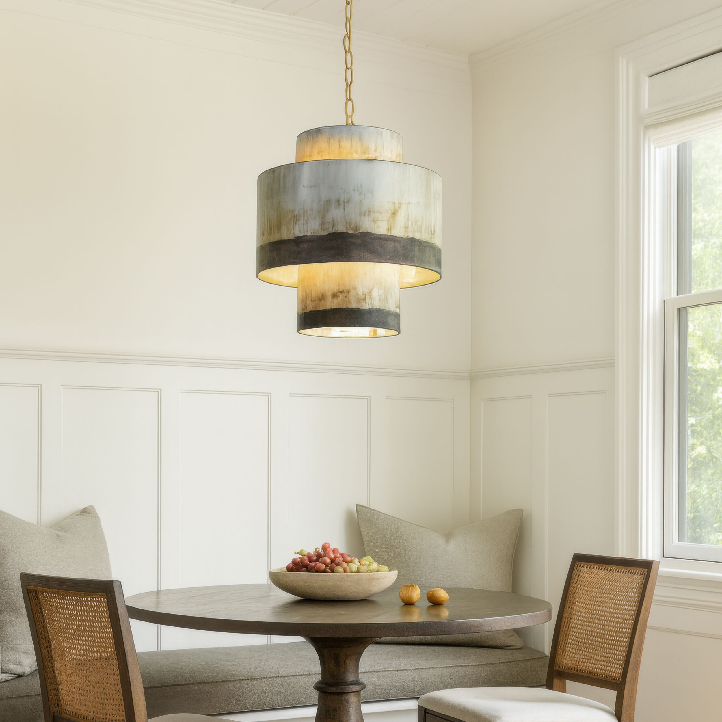 Cannery 4 Light 18 inch Ombre Galvanized Pendant Ceiling Light