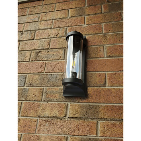 Pearson LED 14 inch Textured Black Outdoor Wall Mount Lantern