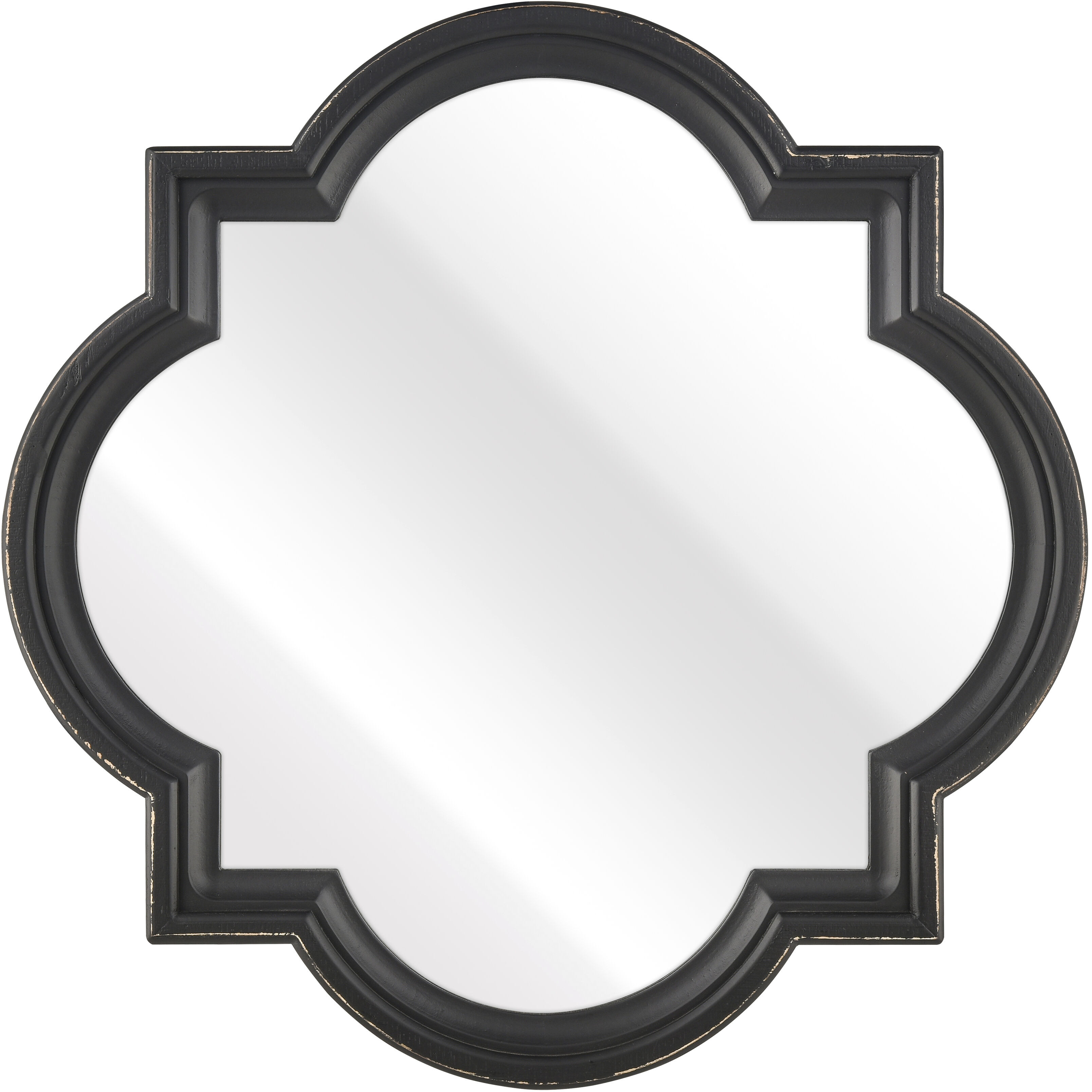 Ogee 27 X 27 inch Black with Mirror Wall Mirror